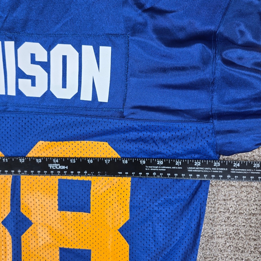 Vintage 1995 Starter NFL St Louis Rams Eddie Kennison 88 Jersey Mens 48 Blue NWT - Picture 8 of 9
